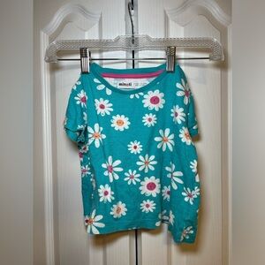 Minoti - Winter Pyjama 2 Piece Set Teal Floral Kids Shirt and Pants in Size 2-3Y